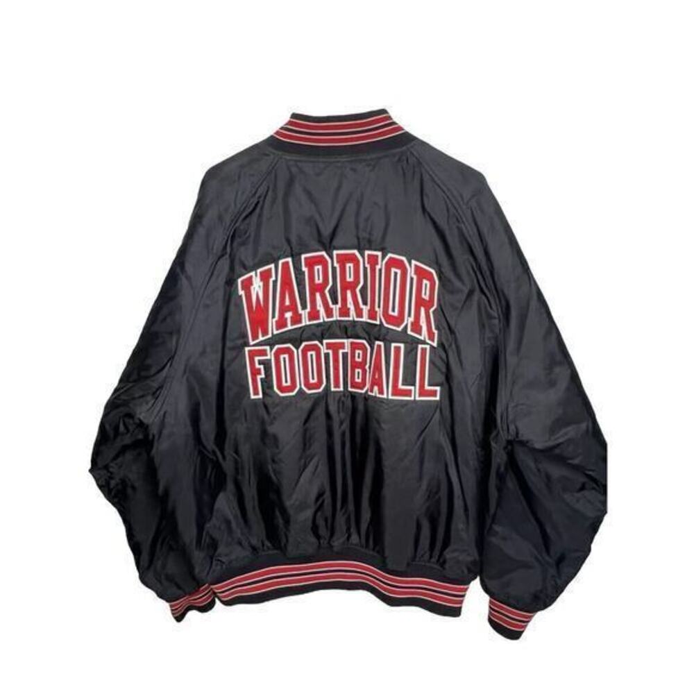 Vintage WestArk Black Red Bomber Jacket Warrior Football Men’s Size XL